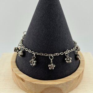 Mini Flower Silver Toned Bracelet